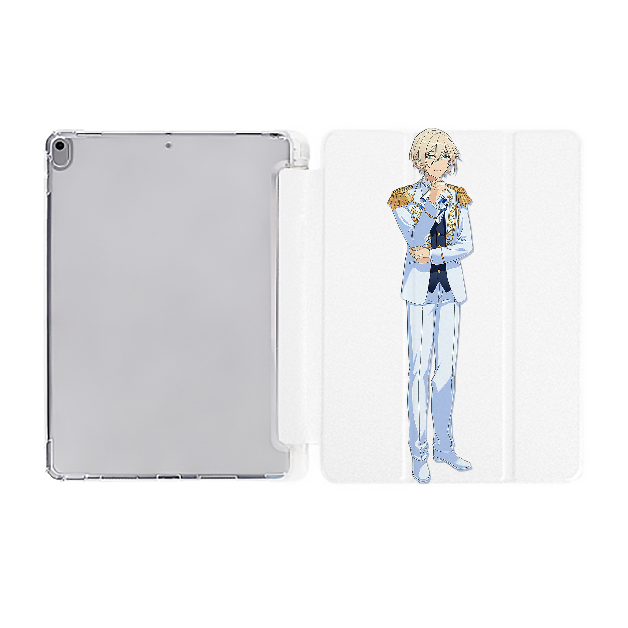 （画像用） あんさんぶるスターズ! Ensemble Stars IPad ケース ペン収納付き 三つ折りスタンド PUレザー×シリコン 対応機種9.5/10.5/10.9インチ